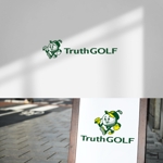 tobiuosunset (tobiuosunset)さんのゴルフ練習場「Ｔｒｕｔｈ　ＧＯＬＦ」のロゴへの提案