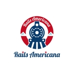 Q (qtoon)さんの米国鉄道模型ジオラマコンテンツ「Rails Americana」ロゴ制作への提案