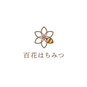 angler (angler)さんのはちみつ瓶用シールデザイン　コクボ養蜂園の百花はちみつへの提案