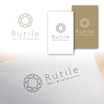 Hi-Design (hirokips)さんの床屋・理容室のロゴデザイン「Rutile  Hair & relaxation」への提案