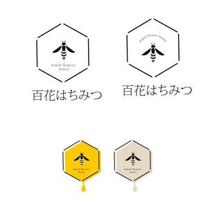 marukei (marukei)さんのはちみつ瓶用シールデザイン　コクボ養蜂園の百花はちみつへの提案