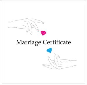 mayu_skr (mayu_skr)さんの結婚証明書の表紙デザインへの提案