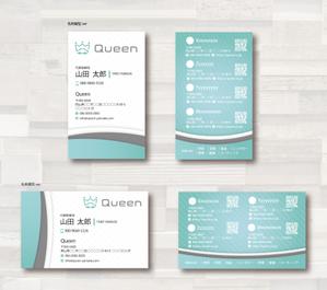 SUPLEY_ad (ad_infinity007)さんの車関係全般を展開する会社グループ「Queen」の名刺デザインへの提案