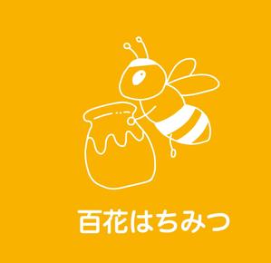 チャリ太郎 (kouhei-tk)さんのはちみつ瓶用シールデザイン　コクボ養蜂園の百花はちみつへの提案