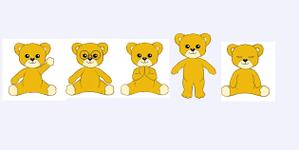 宗野 陽子 (sounoyouko)さんの長財布商品のメインデザインとして財布表面に配置するクマのイラストへの提案