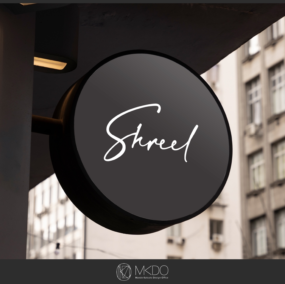 新規アパレルブランド「Shreel」のロゴ