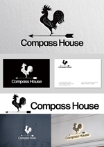 梅田　駿 (nekotokage)さんの住宅会社「コンパスハウス」のロゴへの提案