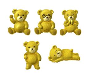 abi_sadaさんの長財布商品のメインデザインとして財布表面に配置するクマのイラストへの提案