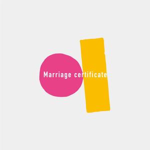 shimouma (shimouma3)さんの結婚証明書の表紙デザインへの提案