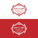 じゅん (nishijun)さんのソフトボールチーム「NEW STARS」の袖ワッペンへの提案