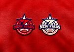 conii.Design (conii88)さんのソフトボールチーム「NEW STARS」の袖ワッペンへの提案
