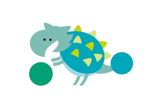 やまひみぃ (Ymhmy89)さんのこどものボール遊びプログラム「バルシューレ渋谷」の恐竜キャラクターデザインへの提案