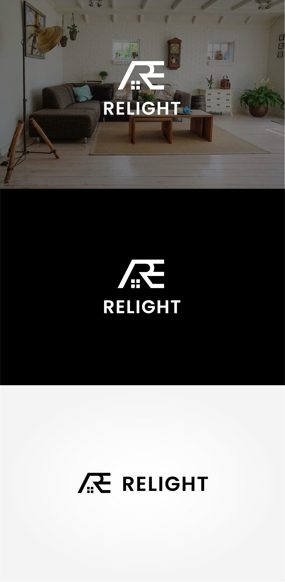 リフォーム専門店　RELIGHT　のロゴ作成