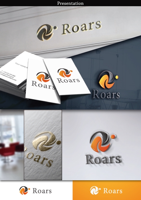 BKdesign (late_design)さんの広告代理店『Roars promotion』の企業ロゴへの提案