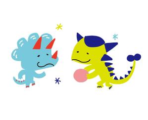 yonemi ヨネミ (yonemi_illust)さんのこどものボール遊びプログラム「バルシューレ渋谷」の恐竜キャラクターデザインへの提案