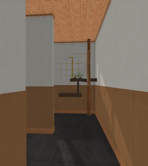 藤江 薫 (KaoriFujie)さんの和食店　男子トイレの空間・内装デザインの募集への提案