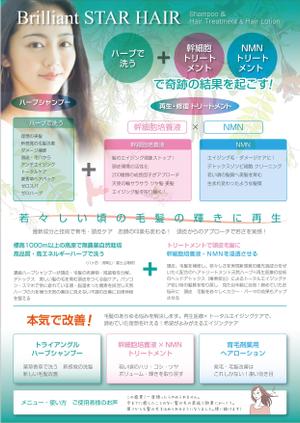 Bucchi (Bucchi)さんのヘアケア新商品の説明用リーフレットへの提案
