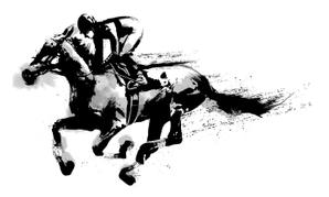 huutyann (huutyann)さんの競走馬オーナーズクラブHP用のトップページ画像制作依頼（墨絵・水墨画）への提案