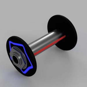 3Dデザイナリト (DH_Ito)さんの【奇抜なアイデア歓迎！】インテリアにもなるモーターシャフトを使った鉄アレーのデザインへの提案