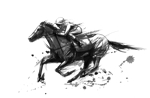 umemu (yolomemu)さんの競走馬オーナーズクラブHP用のトップページ画像制作依頼（墨絵・水墨画）への提案