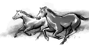 freehand (freehand)さんの競走馬オーナーズクラブHP用のトップページ画像制作依頼（墨絵・水墨画）への提案
