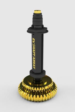 cross-design (cross-design)さんの【奇抜なアイデア歓迎！】インテリアにもなるモーターシャフトを使った鉄アレーのデザインへの提案