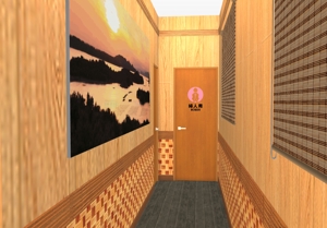 シブヤの九官鳥 (shibu9)さんの和食店　男子トイレの空間・内装デザインの募集への提案