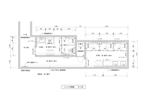 江口　顕 (eguchi-K)さんの和食店　男子トイレの空間・内装デザインの募集への提案