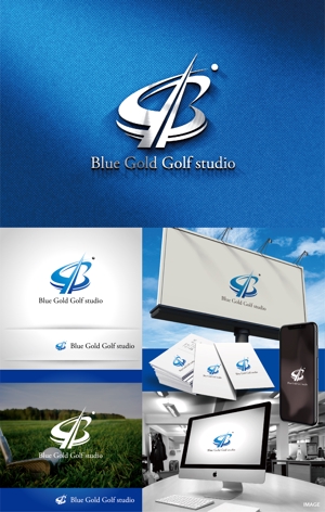 k_31 (katsu31)さんのゴルフショップ「Blue Gold Golf studio」のロゴ作成への提案
