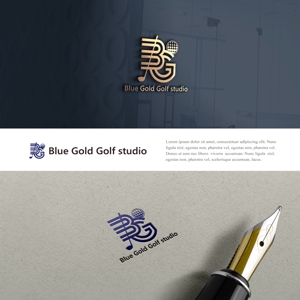 drkigawa (drkigawa)さんのゴルフショップ「Blue Gold Golf studio」のロゴ作成への提案