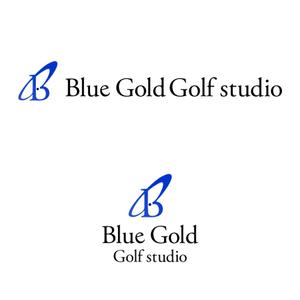 株式会社ＵＮＩＱＵＥ　ＷＯＲＫＳ (hiringhart_line)さんのゴルフショップ「Blue Gold Golf studio」のロゴ作成への提案