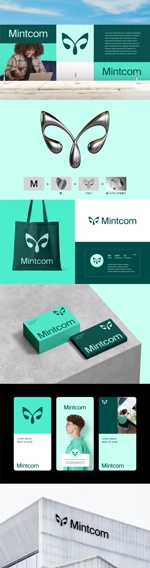 MarkFly™ (MarkFly)さんのコミュニケーション系新規法人設立「株式会社MINTCOM」ロゴデザイン募集！への提案