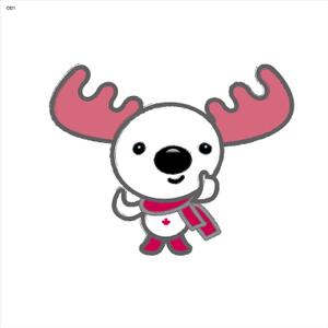 arc design (kanmai)さんのカナダをPRするゆるキャラ「かなたん」のデザインへの提案