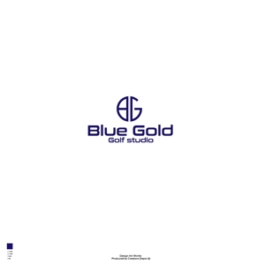 red3841 (red3841)さんのゴルフショップ「Blue Gold Golf studio」のロゴ作成への提案