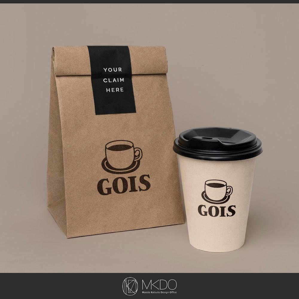 cafe 店名　『GOIS』　のロゴ