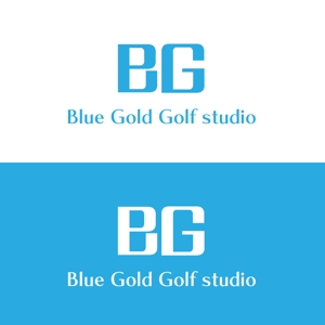じゅん (nishijun)さんのゴルフショップ「Blue Gold Golf studio」のロゴ作成への提案