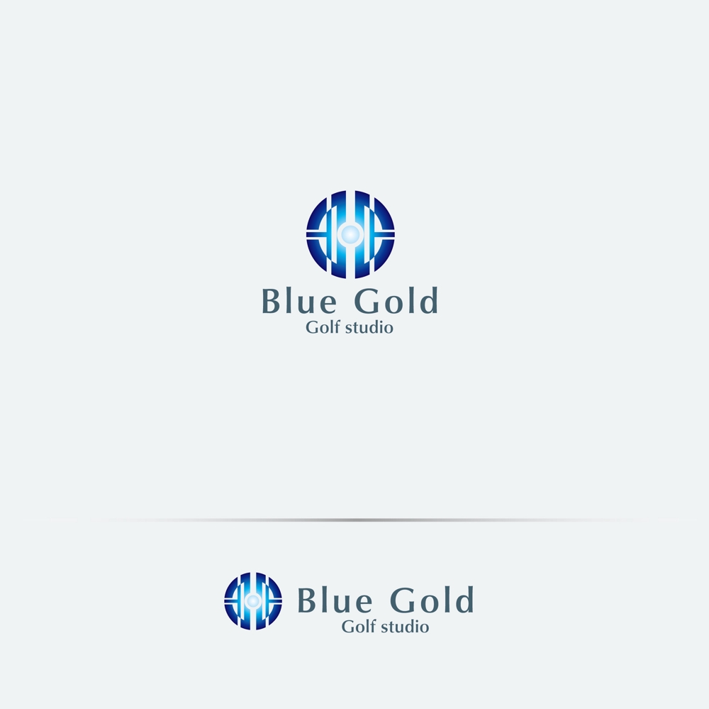 ゴルフショップ「Blue Gold Golf studio」のロゴ作成