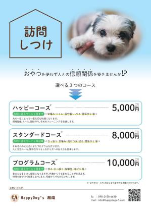 OJK-Design (ojkc)さんの犬のしつけ、飼主にわかりやすく、目を引くチラシの作成への提案