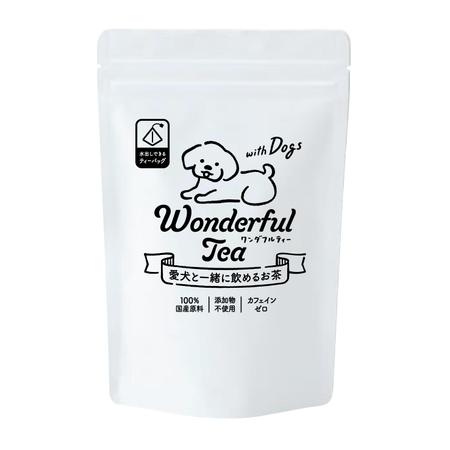 square est design (Kane_yo)さんの犬用の国産無添加ブレンドティー（チャック付スタンド袋の黒単色印字デザイン）への提案