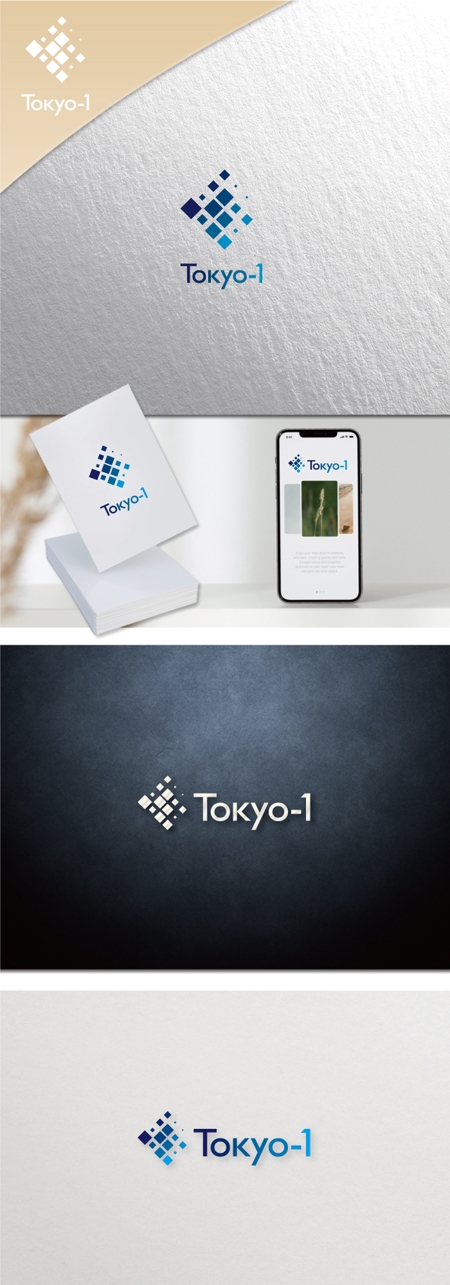 ununow (_unun)さんの製薬会社向けスーパーコンピューター関連新規サービス「Tokyo-1（トウキョウ・ワン）」のロゴへの提案