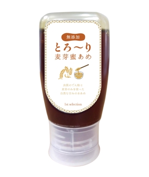 pachipachi design (yukokubai)さんの「無添加とろ～り麦芽蜜あめ」/水飴の商品ラベルのデザインへの提案