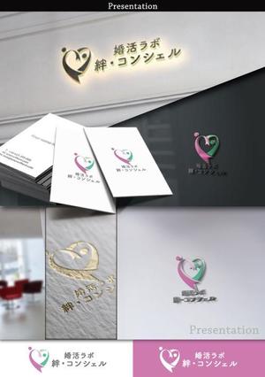 VNFdesign (late_design)さんの婚活・結婚相談所事業　【婚活ラボ　絆・コンシェル】のロゴへの提案