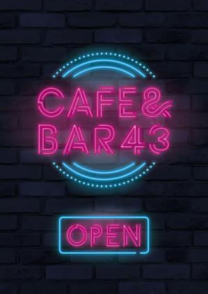 Bell's Graphic (szkyt27)さんのカフェバー「Cafe and Bar 43」のフライヤーへの提案