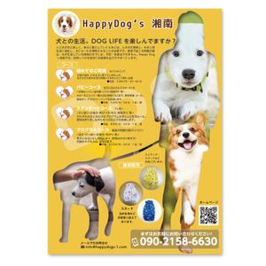 株式会社アドワイヅ (charly2017)さんの犬のしつけ、飼主にわかりやすく、目を引くチラシの作成への提案