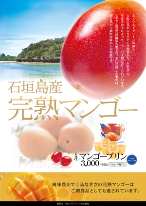 MOREi (MOREi)さんの石垣島産完熟マンゴーを紹介するポスター制作への提案