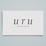 haru_Design (haru_Design)さんの美容院　【uru hair&rilaxation】　のロゴへの提案