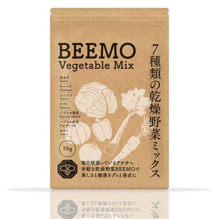 Osanai design studio (Osanaidesignstudio)さんの乾燥野菜ミックス「BEEMO」のパッケージデザインのお願いへの提案