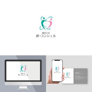 angie design (angie)さんの婚活・結婚相談所事業　【婚活ラボ　絆・コンシェル】のロゴへの提案
