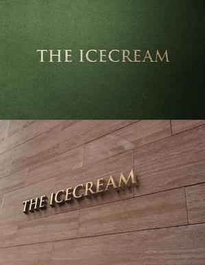  chopin（ショパン） (chopin1810liszt)さんのアイスクリームショップ「THE ICECREAM」のロゴへの提案