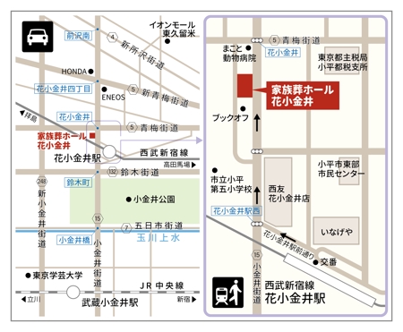 久保田哲士デザイン事務所 (goya-utakane)さんの葬儀式場へのアクセス地図への提案